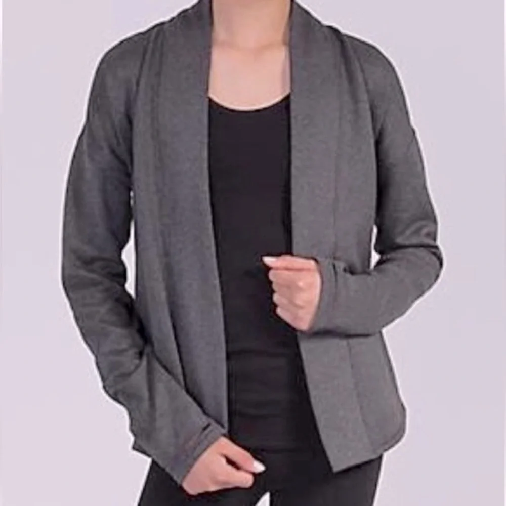 Ivivva by Lululemon purple blue heather girls wrap jacket in size 14